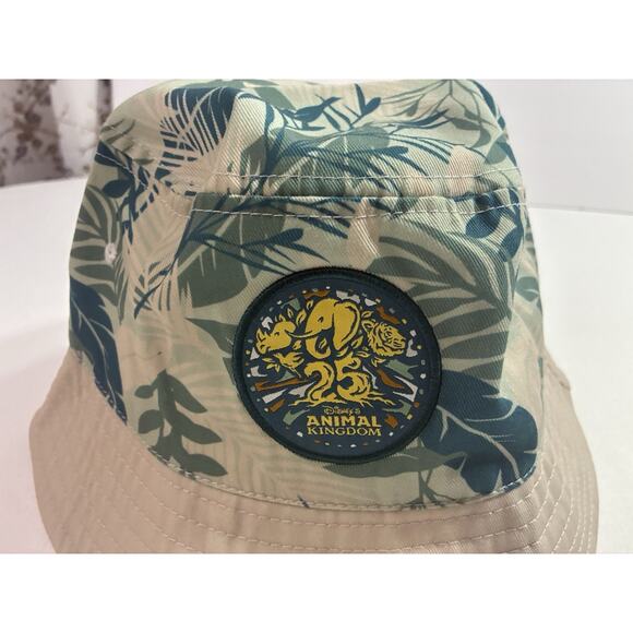 Disney Animal Kingdom 25th Anniversary Bucket Hat Safari Jungle Print 59cm Adult - Picture 2 of 7